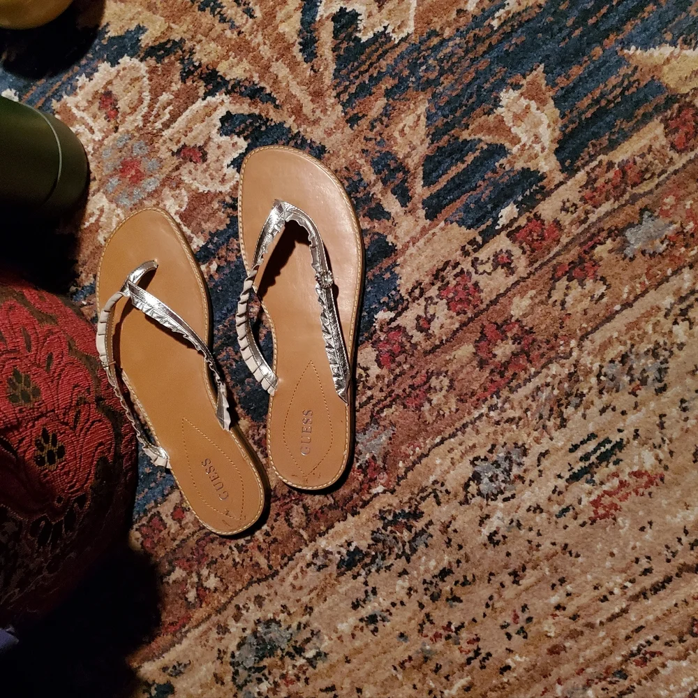 Guess Ruffles & Rhinestones Sandals - Picture 3 of 8